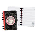 Pitenaught Discbound Journal NT-80B9397-A 148x210mm 100 Sheets Black With Magnetic Closure