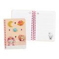 Pitenaught Spiral Journal NT-80B9399-A 105x148mm 80 Sheets Pink Pin Book Soft Spiral Cover
