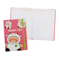 Geegee Pig Journal Notebook NT-80B9411-A 148x210mm 96 Sheets Pink 70gsm With Elastic Band Hard Cover