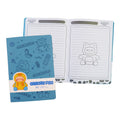 Geegee Pig Journal NT80B9420B 148x218mm 80's Blue Debossing