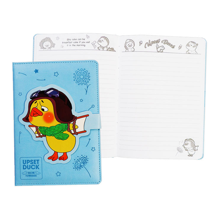 Upset Duck Journal Notebook NT-80B9437-A 148x208mm 96 Sheets Light Blue Thermal PU