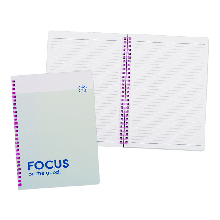 Annior Pastin Soft Spiral Notebook NT-80B9439-C 176x250mm 80 Sheets Blue Color Edge