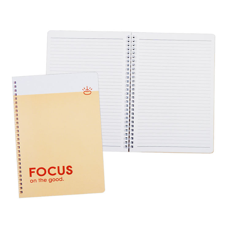 Annior Pastin Soft Spiral Notebook NT-80B9439-D 176x250mm 80 Sheets Pink Color Edge