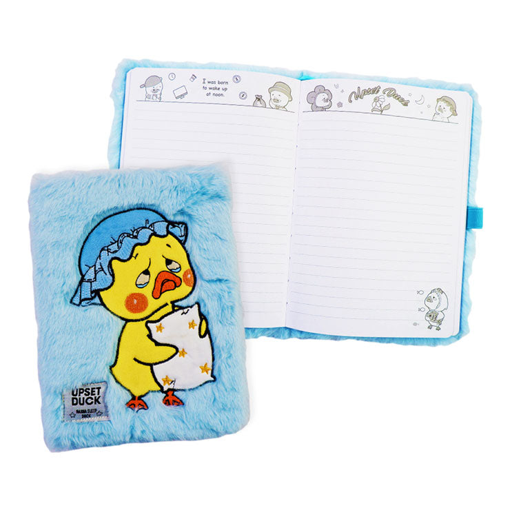 Upset Duck Journal Notebook NT-80B9456-C 148x210mm 96 Sheets Blue Fabric Cover With Pen Loop