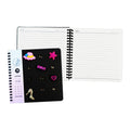 Annior Pastin Soft Spiral Journal NT-80B9478-C 160x160mm 70 Sheets Black With Pins and Belly Band