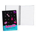 Annior Pastin Spiral Journal NT-80B9479-C 148x210mm 80 Sheets Black With Pins and Belly Band