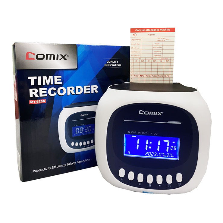 Comix Bundy Clock MT620N Digital 6 Columns - Office Equipment