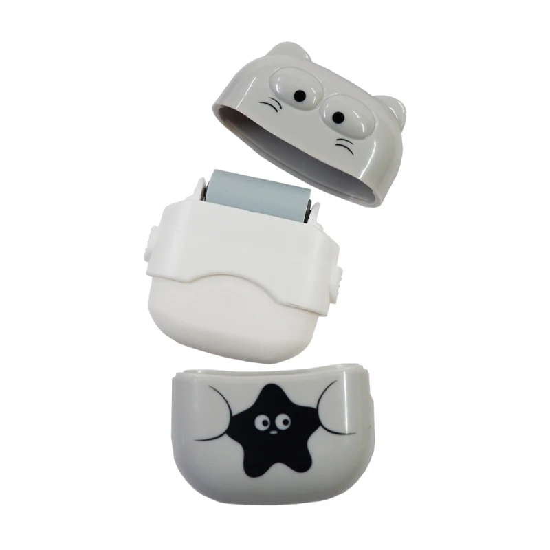 Eraser G134523 With Dust Roller White Purple Gray Yellow
