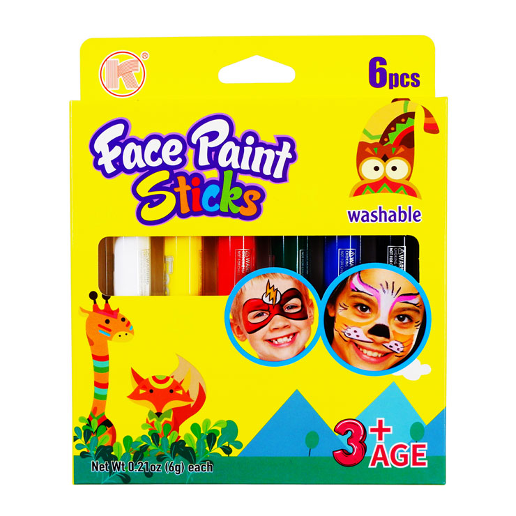 Xingda Face Paint FP6CB 6 Classic Colors 6 Grams - Arts & Crafts Supplies