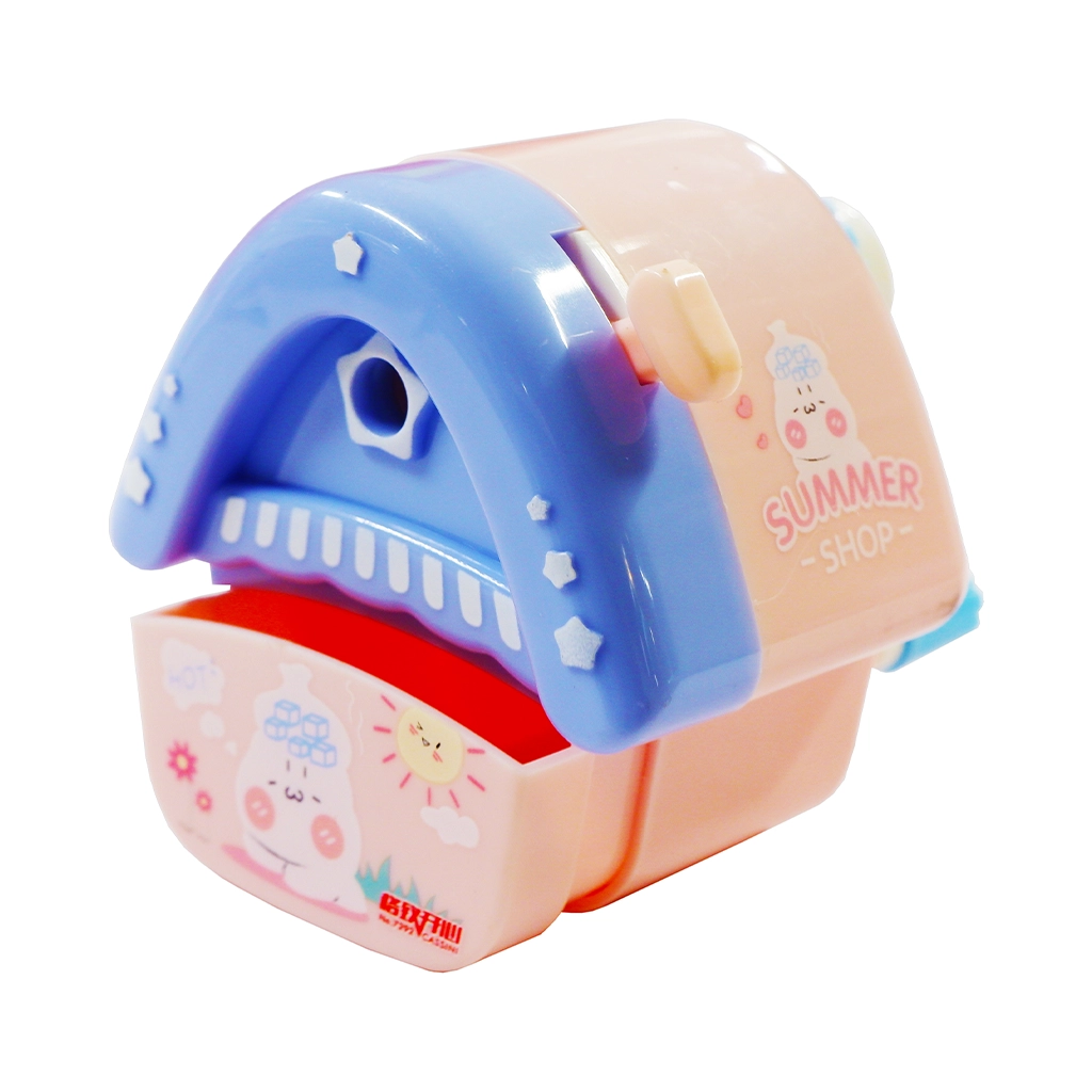 Desktop Sharpener House Manual Pulling Type 4 Two Color 7292 (Assorted Colors)