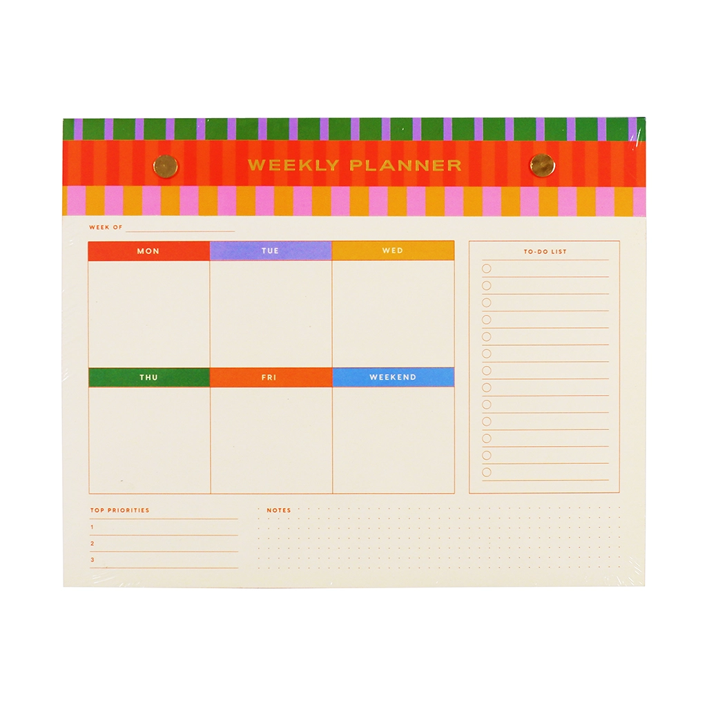John Shen Planner Pad Js16371 Weekly 195x240mm 52 Sheets Offset Paper - Calendars & Planners