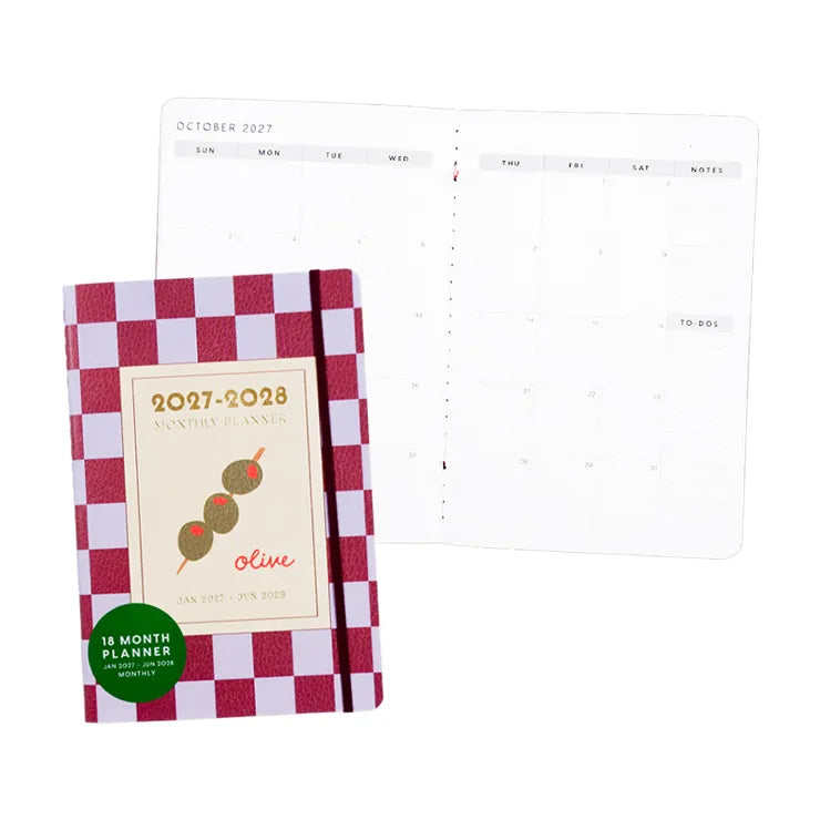 2027 18-Month Planner PU Soft Cover 108X156mm