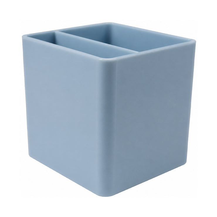 Pen Holder 8110 Blue Plastic Square - Desk Sorters & Trays