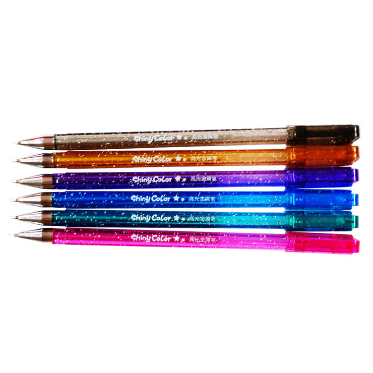 Chosch Gel Pen Shiny Color 6's CS-G98 - School & Office Supplies - Writing