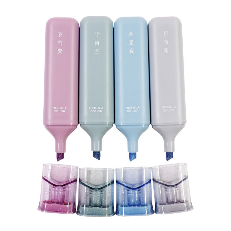 Glitter Highlighter Purple Series 4's HP7261B-4 - School & Office Supplies - Writing