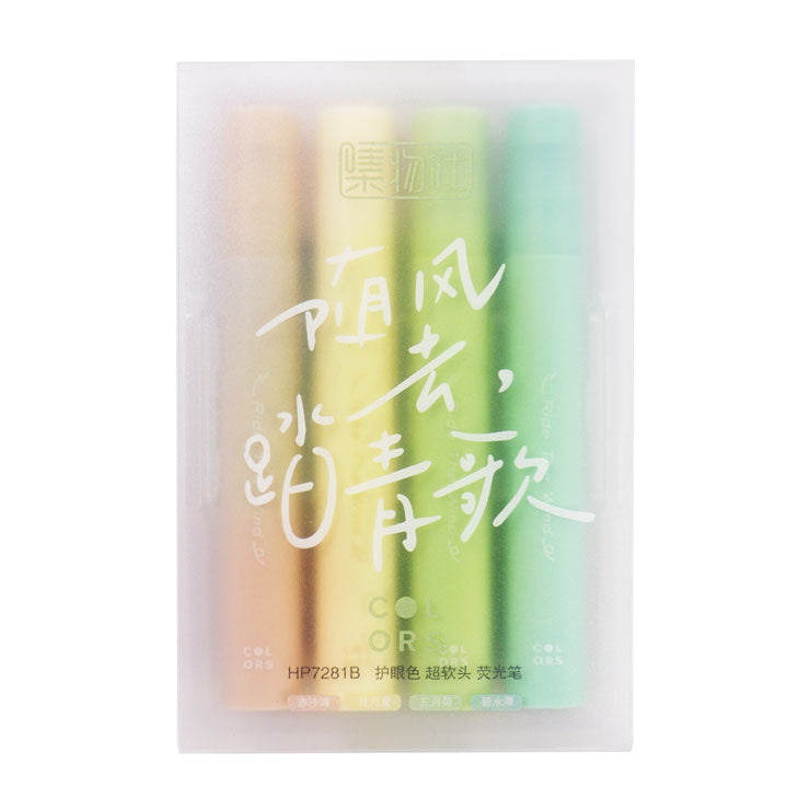 Highlighter Soft Tip Jumbo 4's HP7281B-4 - School & Office Supplies - Writing