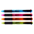 4 in 1 Retractable Ballpoint Pen Assorted Barrel 0.7 mm B-5519