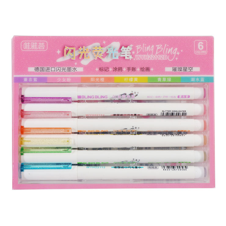 Glitter Highlighter Set 6's WYH2112