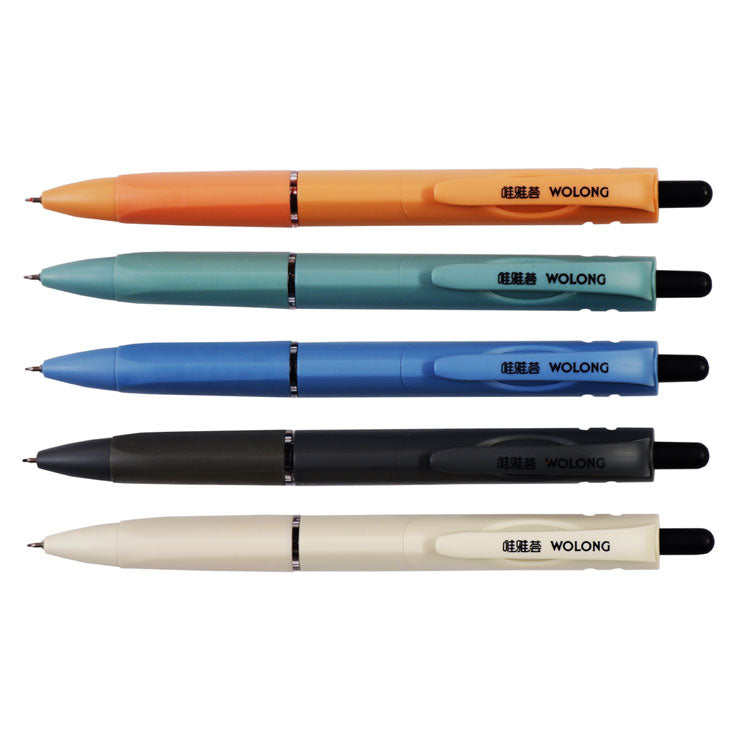 Retractable Gel Ink Pen Assorted Barrel Black Ink 0.5 mm WYH100 (G-3305)