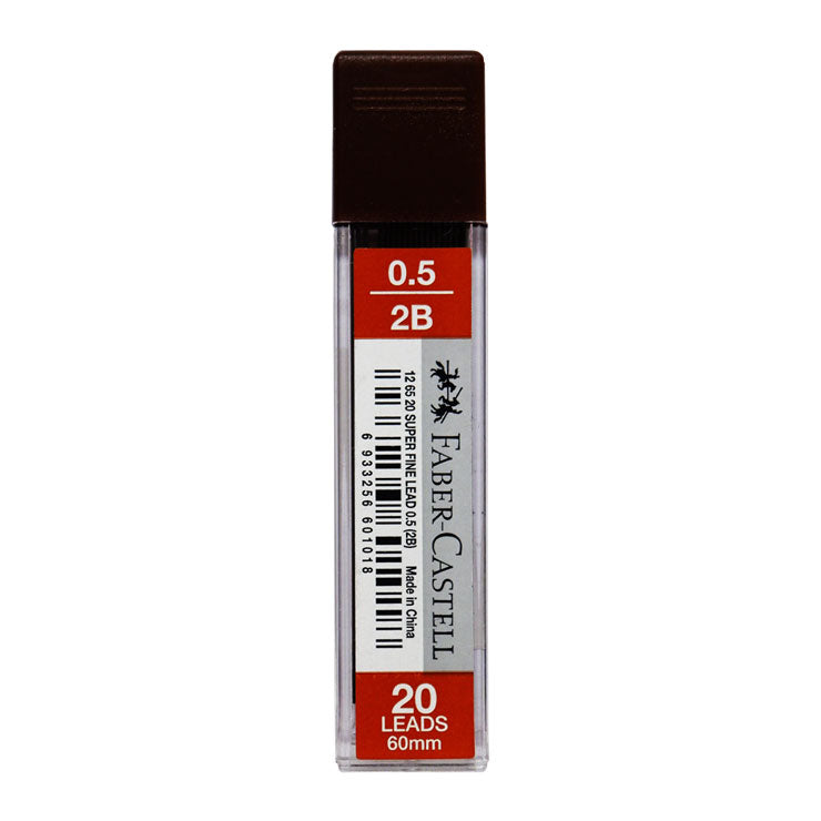 Faber Castell Pencil Lead Refill 0.5 60mm 2B 20's - School & Office Supplies