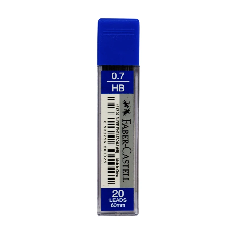 Faber-Castell Pencil Lead Refill 0.7 60mm HB 20's - School & Office Supplies