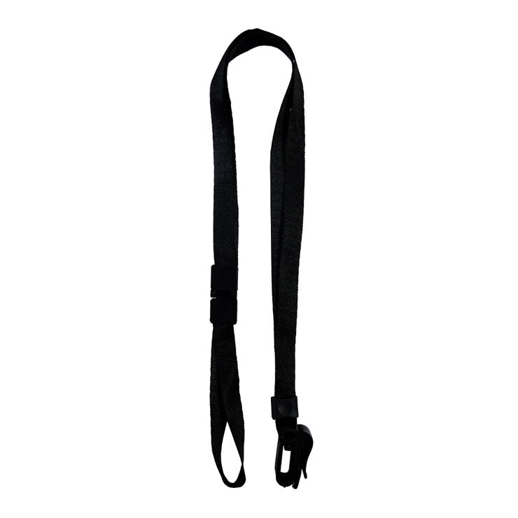 M&G Lanyard 10mm With Clip, AWT92097-BK Black