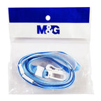 M&G Lanyard 10mm With Clip, AWT92097-BL Blue