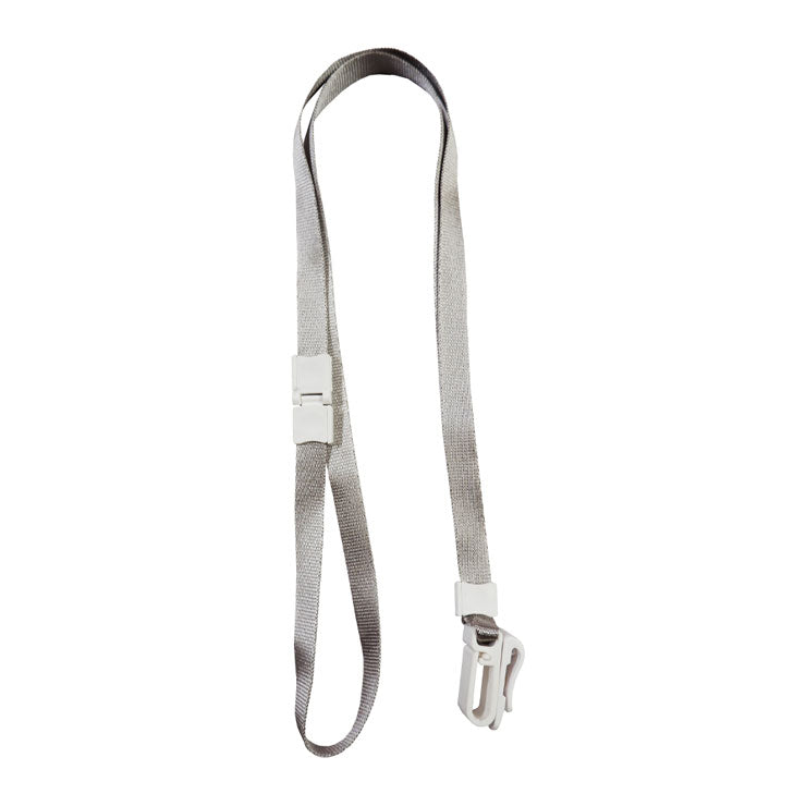 M&G Lanyard 10mm With Clip, AWT92097-GR Gray