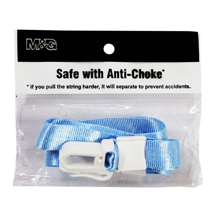 M&G Lanyard 15mm With Clip, AWT92097-BL Blue
