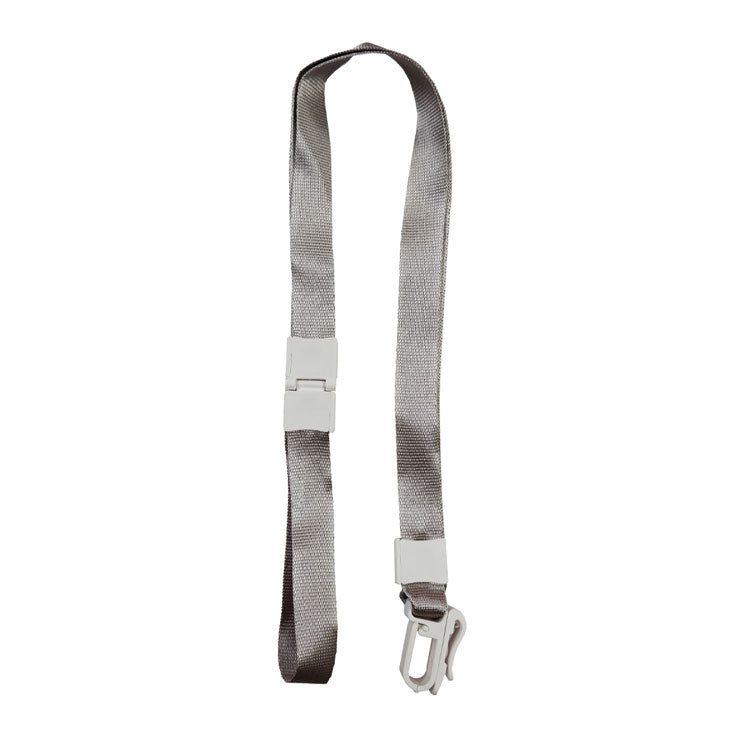 M&G Lanyard 15mm With Clip, AWT92097-GR Gray