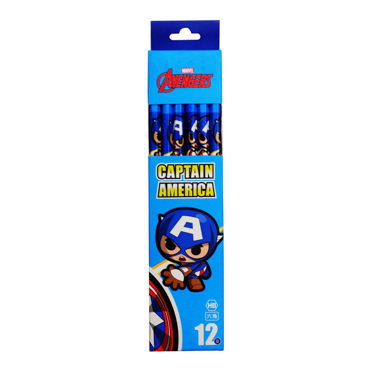 Marvel Wooden Pencil Hexagonal Pole 12s MA41301 - School Supplies - Writing
