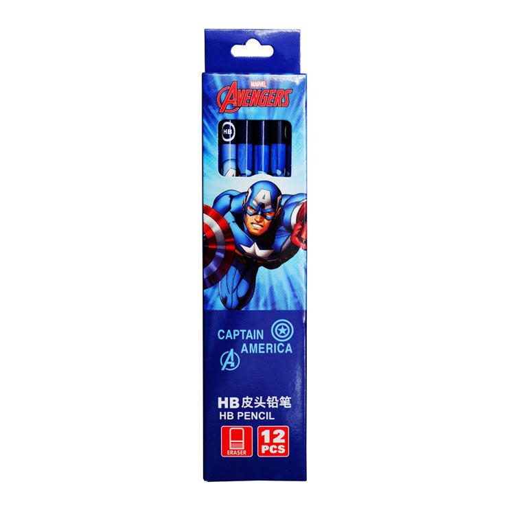 Marvel Wooden Pencil Set 12s A73001-4X - School Supplies - Writing