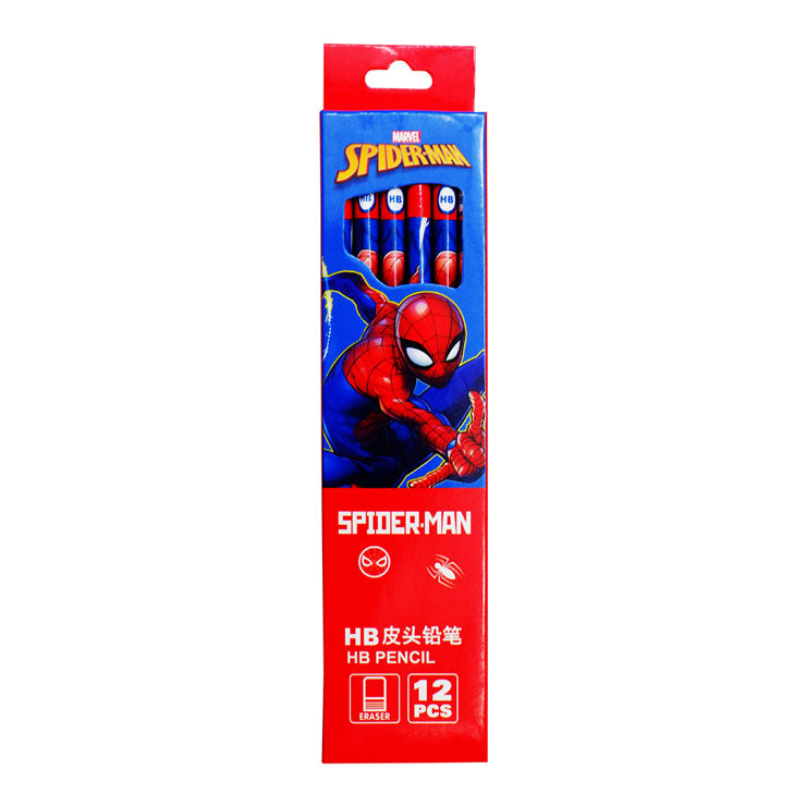 Spiderman Wooden Pencil Set 12s A73001-1X - School Supplies - Writing