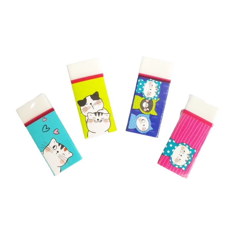 M&G So Many Cats Rubber Eraser White Small (Design May Vary) (Sold Per Piece) - School & Office