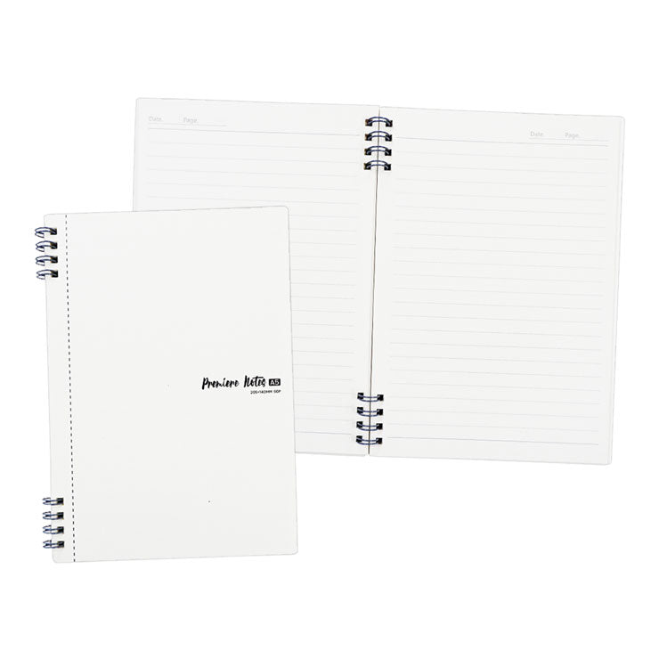 Premiere Notes Split Ring Notebook A5 60 sheets - Kraft White