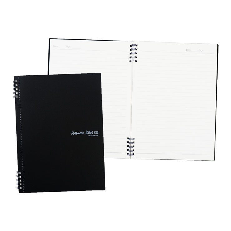 Premiere Notes Split Ring Notebook B5 60 sheets - Kraft Black
