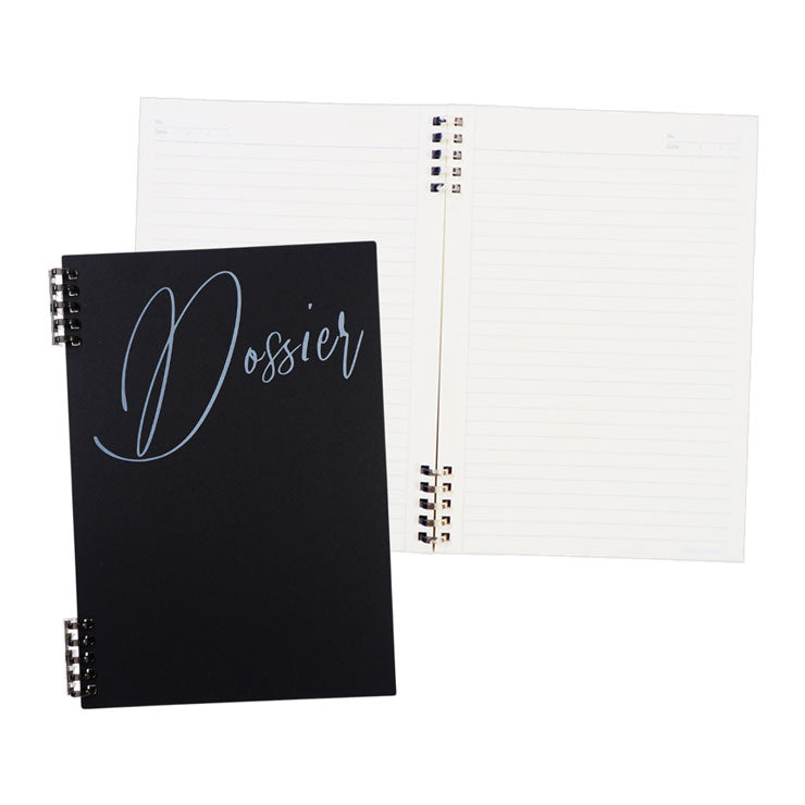 Premiere Notes Split Ring Notebook B5 60 Sheets - Dossier Black - School & Office Supplies