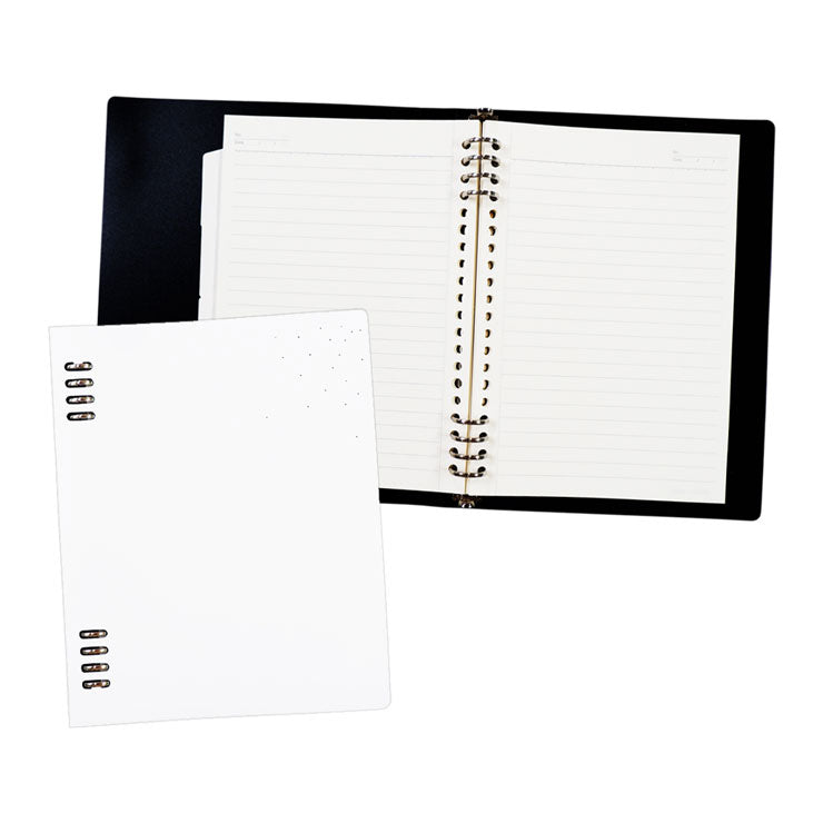 Premiere Notes Refillable Spiral Notebook A5 60 Sheets Wish Of Stars White - School & Office Supplies