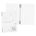 Premiere Notes Split Ring Notebook A5 60Sheets Wish Of Stars Clear White