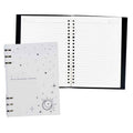 Premiere Notes Refillable Split Ring Notebook A5 40Sheets Wish Of Stars White