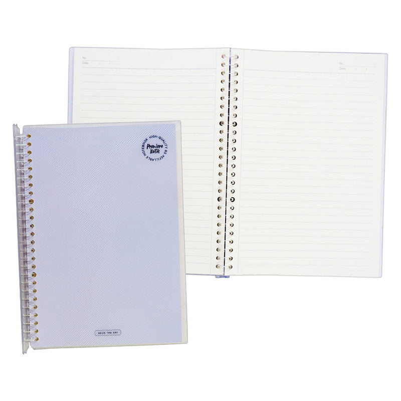 Premiere Notes Refillable Spiral Notebook B5 80Sheets Rose Pastel Blue