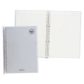 Premiere Notes Refillable Spiral Notebook B5 80Sheets Rose Pastel Grey