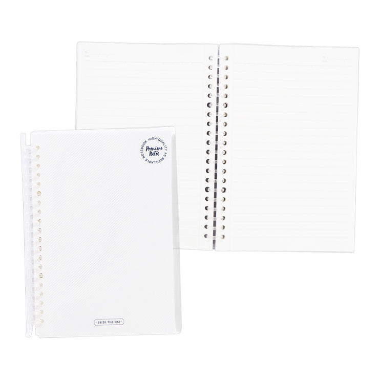 Premiere Notes Refillable Spiral Notebook A5 80 Sheets - Rose Pastel Grey - School & Office Supplies
