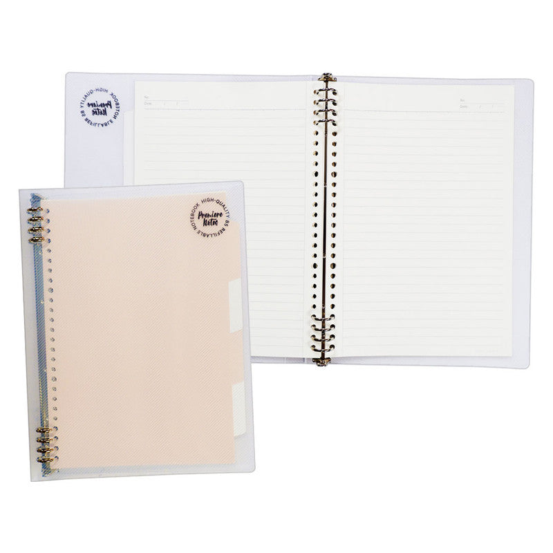 Premiere Notes Refillable Spiral Notebook B5 50Sheets Rose Pastel Pink