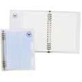 Premiere Notes Refillable Spiral Notebook A5 50Sheets Rose Pastel Blue
