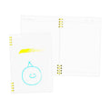 Premiere Notes Split Ring Soft Spiral Notebook A5 60Sheets Meow'S Happiness White