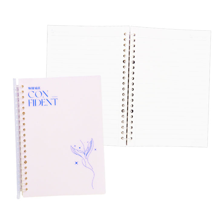 Premiere Notes Refillable Spiral Notebook A5 80 Sheets - Whale Pink - School & Office Supplies