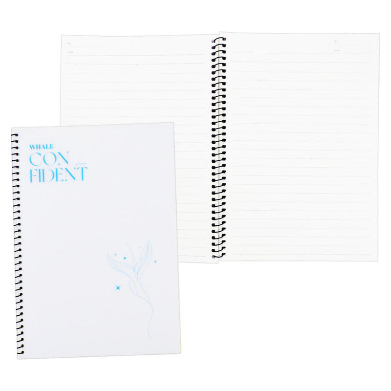 Premiere Notes Spiral Notebook A5 40Sheets Whale White