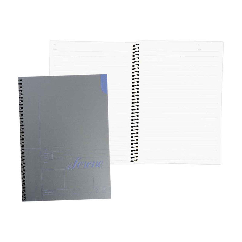 Premiere Notes Spiral Notebook A5 40Sheets Metallic Gray