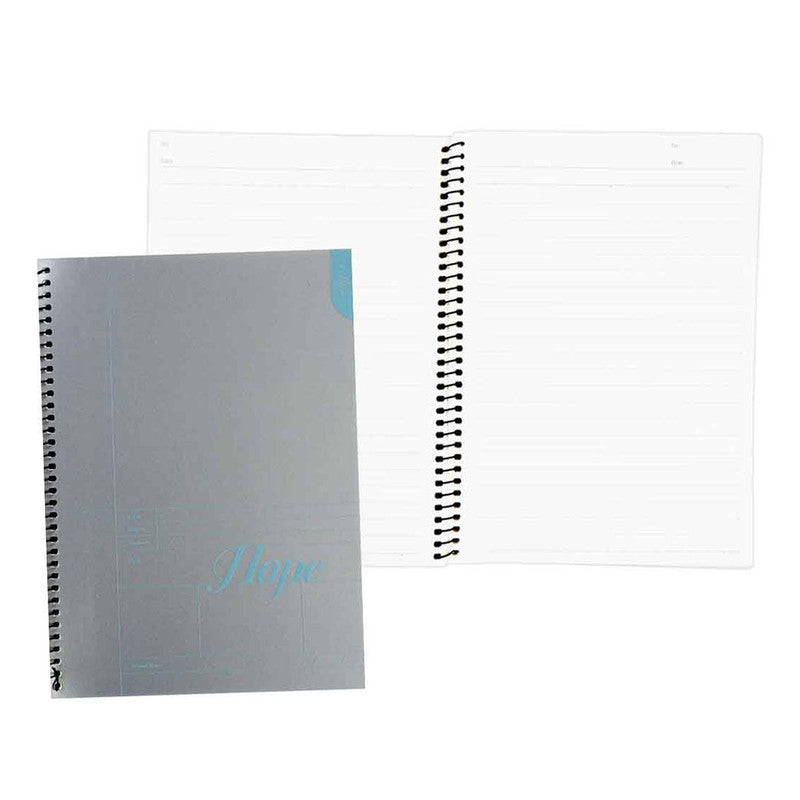 Premiere Notes Spiral Notebook A5 40Sheets Metallic Light Blue